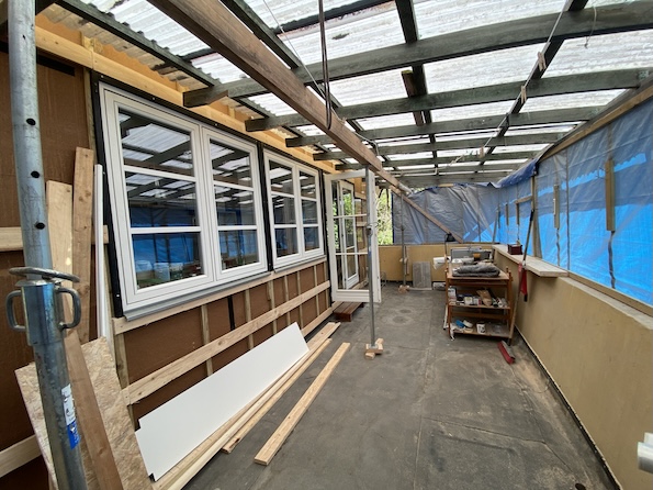 Porch - work area
